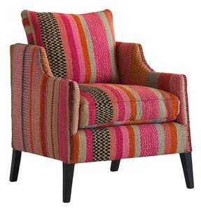 Regal Chair Andean, Armchair, Gold/Multicoloured/Orange - Andrew Martin Wool