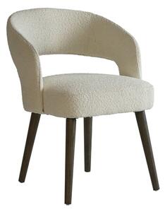 Franco Dining Chair, Dining Chair, Brown/White - Andrew Martin Boucle