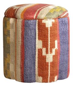 Daisy Ottoman Indus Brick, Ottoman - Andrew Martin Linen