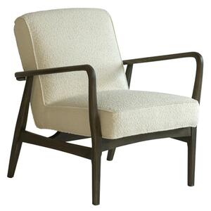 Dario Chair, Armchair, Brown/White - Andrew Martin Boucle