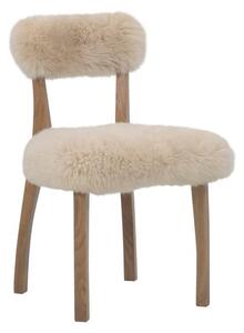 Cabin Dining Chair, Dining Chair, Light Neutral/White Timothy Oulton Cowhide & Sheepskin