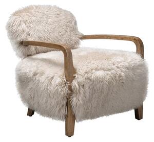 Cabana Chair, Armchair, Light Neutral - Andrew Martin Timothy Oulton Cowhide & Sheepskin