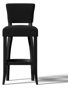 Mimi Bar Stool Black Velvet, Bar Stool, Revival Velvet Black - Andrew Martin Timothy Oulton