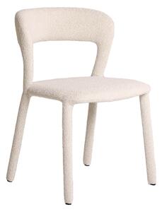 Mian Dining Chair, Dining Chair, White - Andrew Martin Boucle