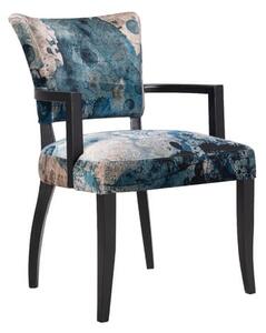 Mimi Dining Chair with Arms Paisley, Dining Chair, Faded & Degraded Melting Paisley - Andrew Martin Timothy Oulton Other Fabric & Velvet