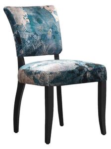 Mimi Dining Chair Paisley, Dining Chair, Faded & Degraded Melting Paisley - Andrew Martin Timothy Oulton Velvet