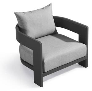 Caicos Chair Slate, Outdoor Armchair - Andrew Martin