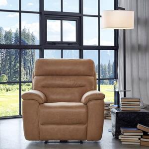 Rain Reclining Chair, Power Recliner Chair, Bronze/Brown - Andrew Martin Leather