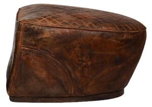 Saddle Footstool, Footstool, Brown - Andrew Martin Timothy Oulton Leather