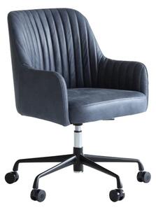 Freud Desk Chair, Chair, Grey - Andrew Martin Leather