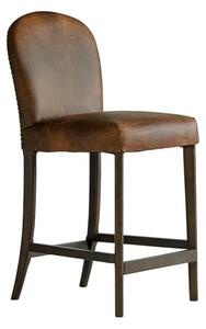 Nico Bar Stool, Bar Stool, Brown - Andrew Martin Leather