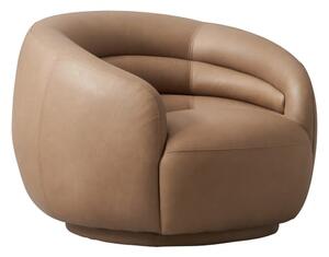 Haynes Swivel Chair, Swivel Chair, Bronze/Brown - Andrew Martin Leather