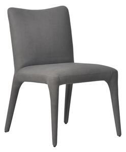 Momo Dining Chair, Chair, Grey - Andrew Martin Leather