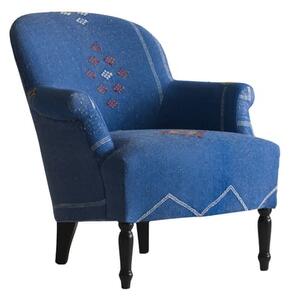 Victoria Chair Moroccan Blue, Armchair - Andrew Martin