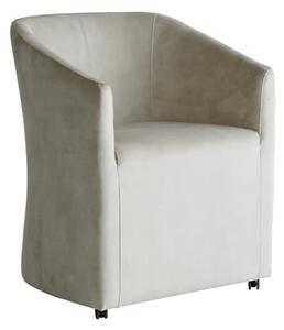 Ferdinand Dining Chair, Chair, Grey - Andrew Martin Velvet