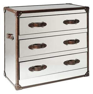 Howard Chest Of Drawers Steel/Leather, Chest Of Drawers - Andrew Martin