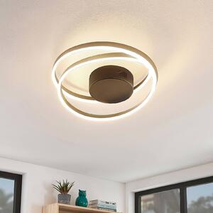Lindby Davian LED ceiling light, dimmable, brass