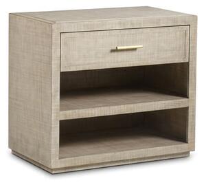 Raffles 1 Drawer Nightstand Natural, Large Bedside Table, Large - Andrew Martin