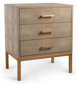 Jasper Bedside Table Cream, Side Chest, Cream - Andrew Martin