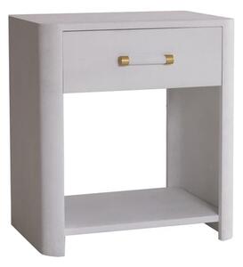 Moby Bedside Table White, Bedside Table - Andrew Martin