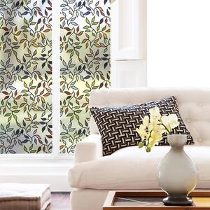 Stained Glass Leaves Window Film