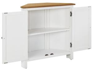 Corner Cabinet 80x33.5x78 cm Solid Oak Wood