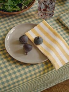 Honey Pembroke Stripe Linen Blend Napkins Set of 4 | 45 x 45cm | Piglet in Bed