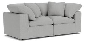 Truman Large Sofa in Medici Warm Grey | Velvet Chaise Sofa | Velvet Sofa - Andrew Martin