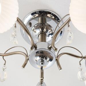 Lindby Feodora ceiling light in glass, five-bulb