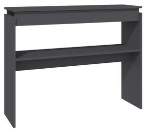 Console Table Grey 102x30x80 cm Engineered Wood