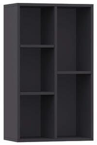 Book Cabinet/Sideboard Grey 50x25x80 cm Engineered Wood