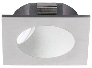 Zarate LED recessed wall light, silver
