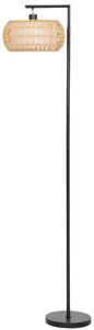 HOMCOM Boho Dimmable Floor Lamp - Black