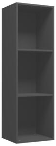 Book Cabinet/TV Cabinet Black 36x30x114 cm Engineered Wood