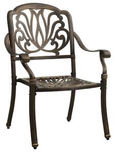 Garden Chairs 2 pcs Cast Aluminium Bronze