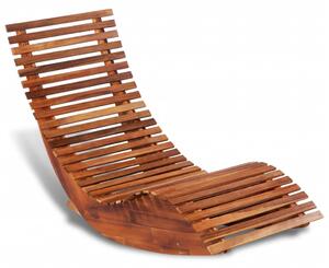 Rocking Sun Lounger Acacia Wood