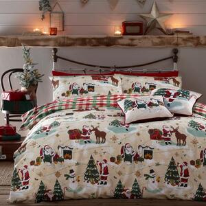 Furn. Jolly Santa Duvet Cover and Pillowcase Set