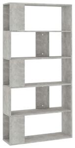 Book Cabinet/Room Divider Concrete Grey 80x24x159 cm Engineered Wood