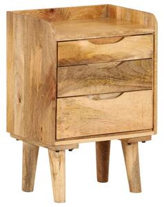 Bedside Cabinet Solid Mango Wood 40x30x59.5 cm