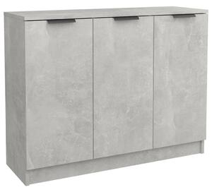 Sideboard Concrete Grey 90.5x30x70 cm Engineered Wood