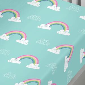 Rainbow Unicorn Multicoloured Fitted Sheet