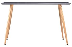 Dining Table Grey and Oak 120x60x74 cm MDF