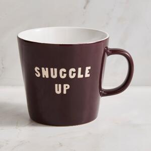 Snuggle Up Purple Slogan Mug Purple