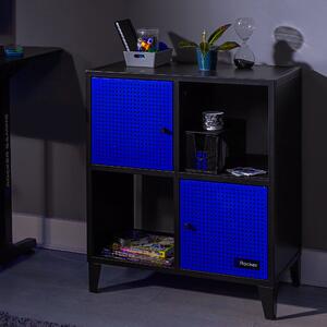 X Rocker Mesh Tek 4 Cube Storage Unit Blue