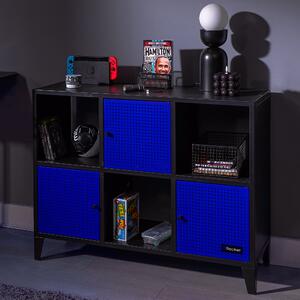 X Rocker Mesh Tek 6 Cube Storage Unit Blue