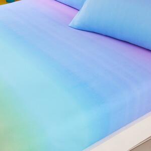 Set of 2 Bright Rainbow Ombre Fitted Sheets