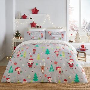 Fusion Elf & Santa Duvet Cover & Pillowcase Set