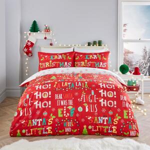 Fusion Santa's Little Helper Duvet Cover & Pillowcase Set