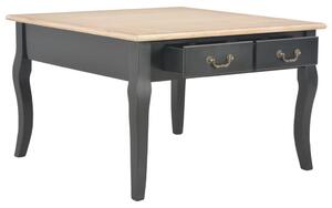Coffee Table Black 80x80x50 cm Wood