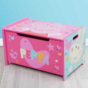 Peppa Pig Deluxe Wooden Toy Box and Bench